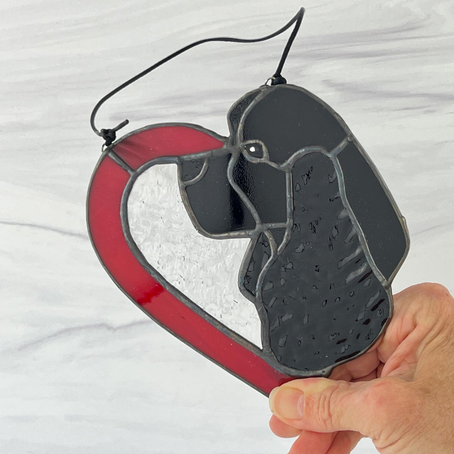 American Cocker Spaniel Heart - Black
