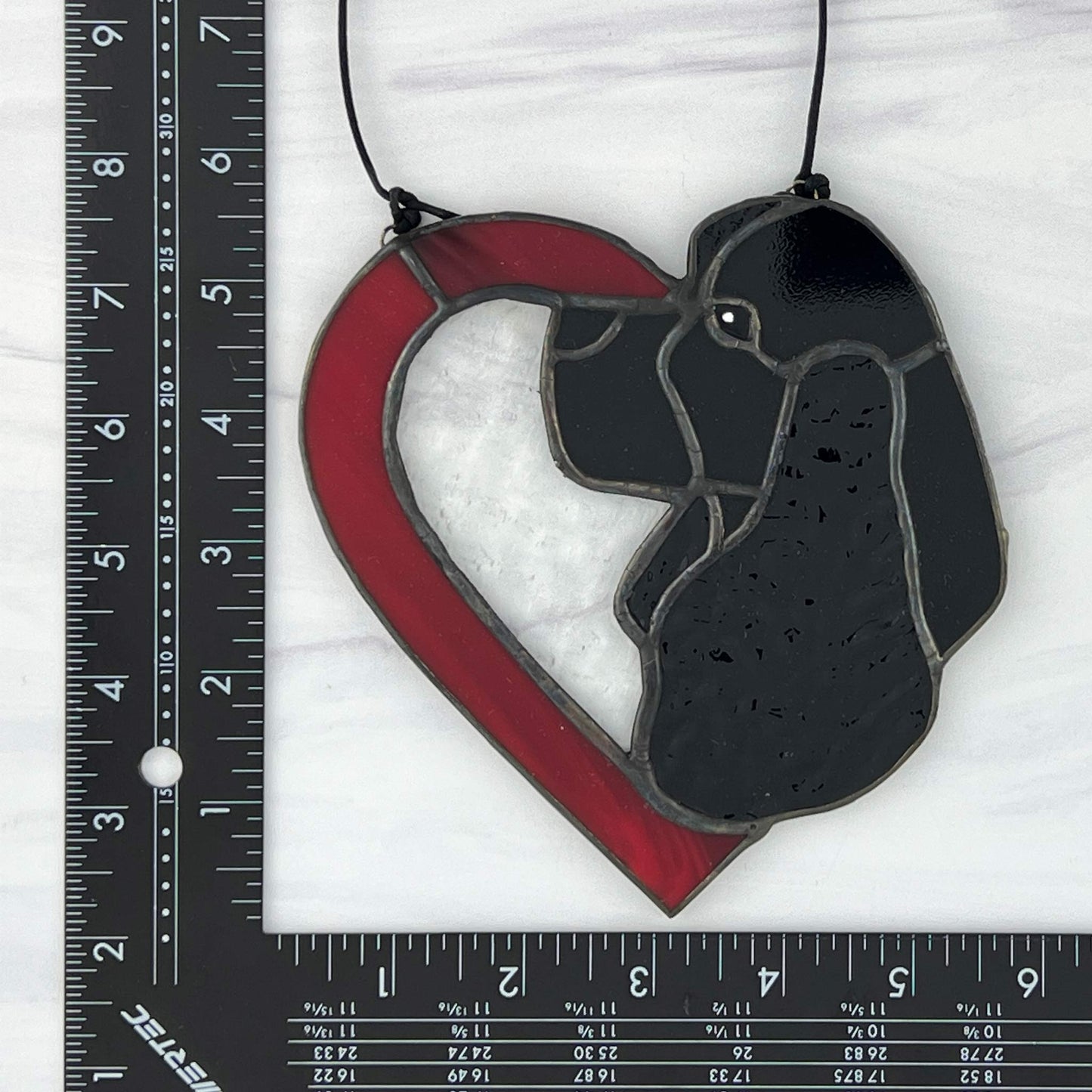 American Cocker Spaniel Heart - Black