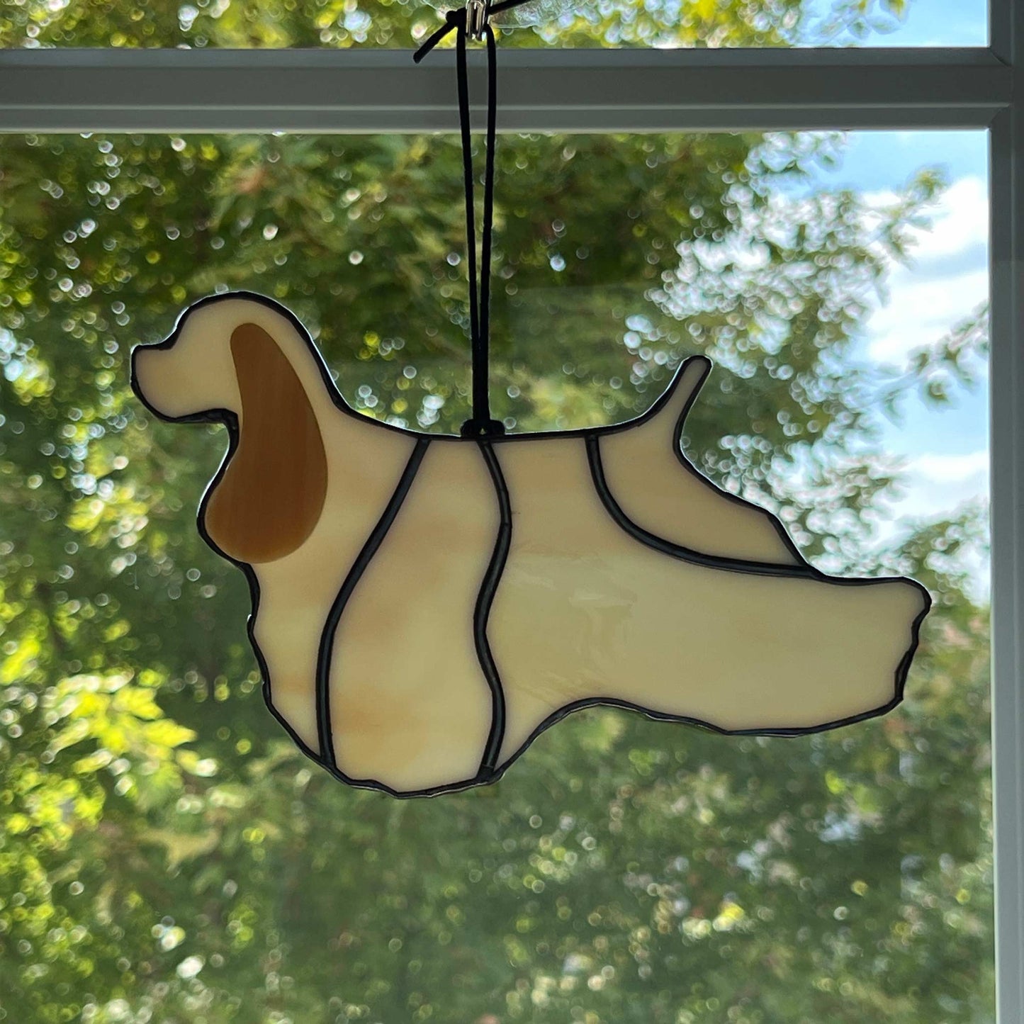 American Cocker Spaniel Silhouette - Light Buff