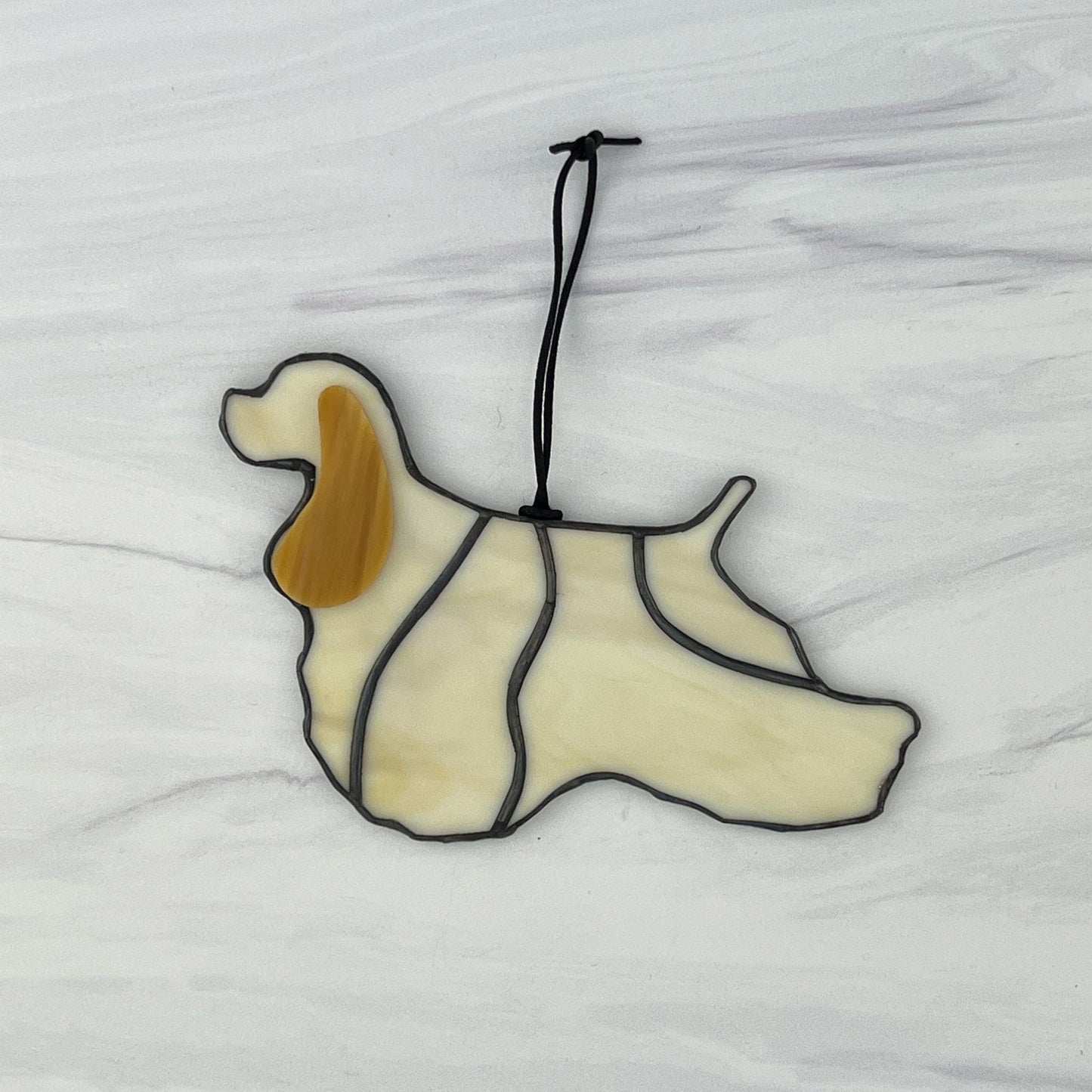 American Cocker Spaniel Silhouette - Light Buff