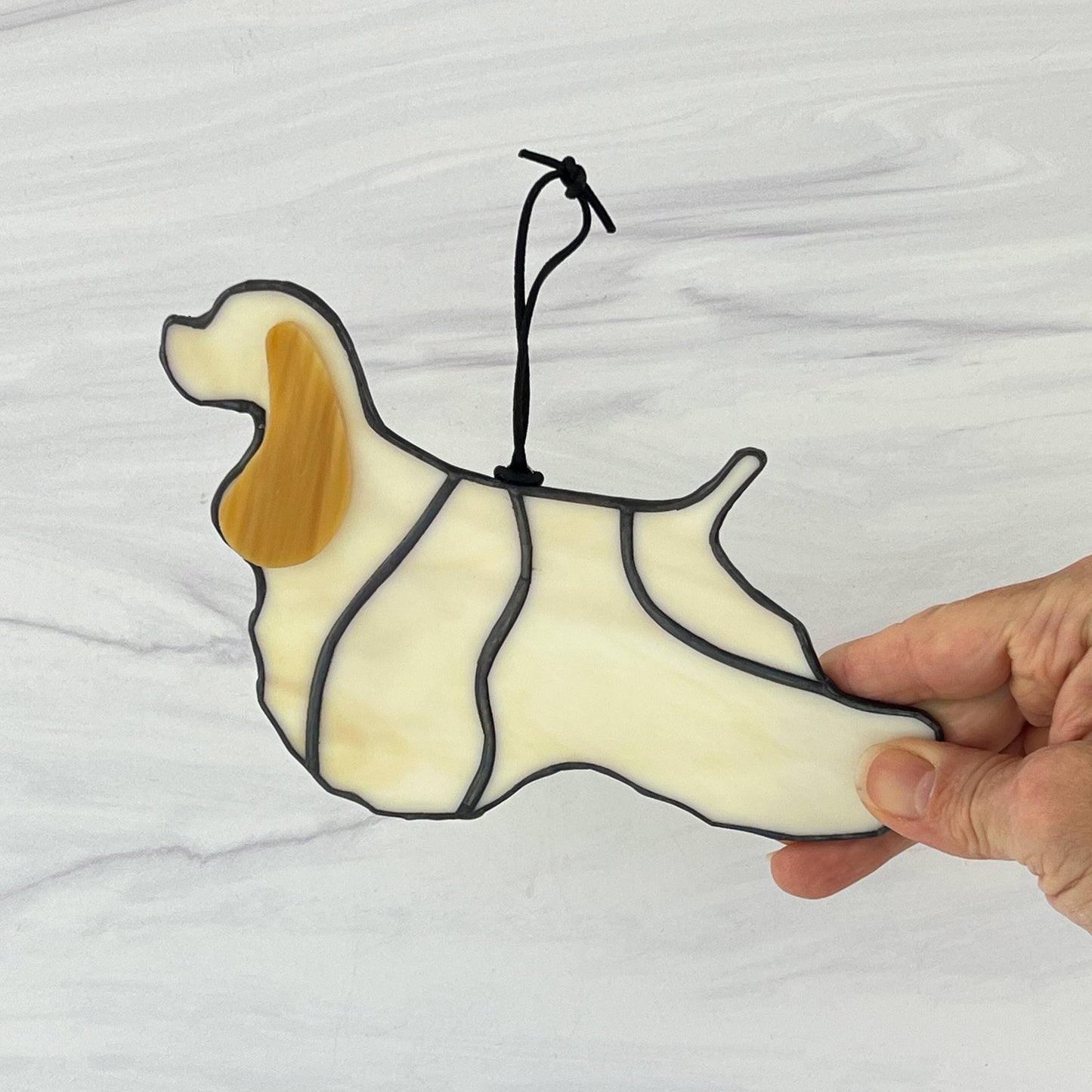 American Cocker Spaniel Silhouette - Light Buff
