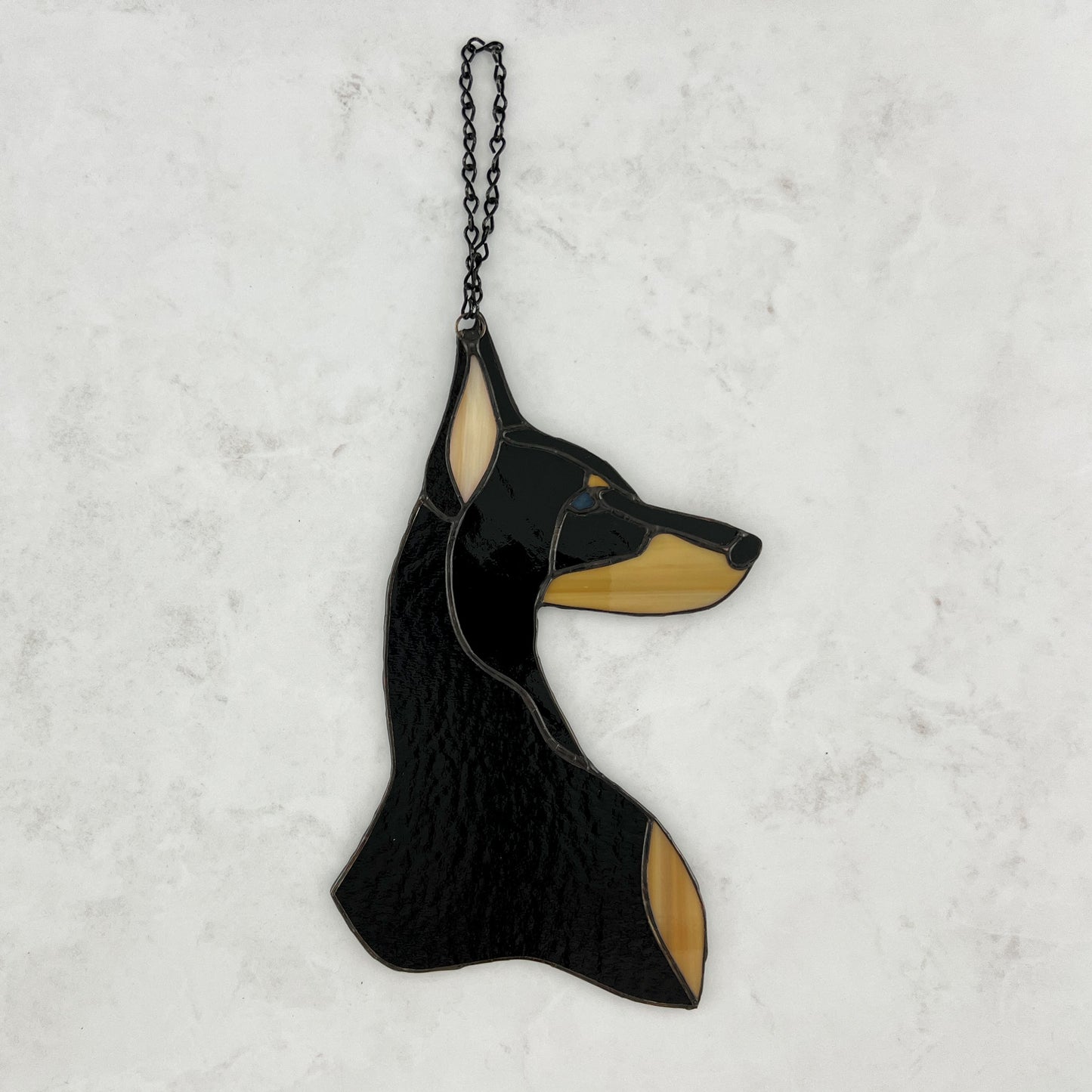 Doberman Pinscher Suncatcher