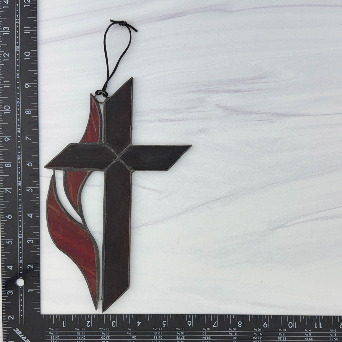 Methodist Cross and Flame