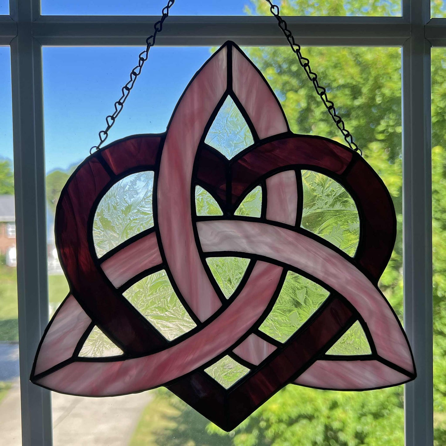 Celtic Sisters Knot - Blue/Green and Pink/Purple