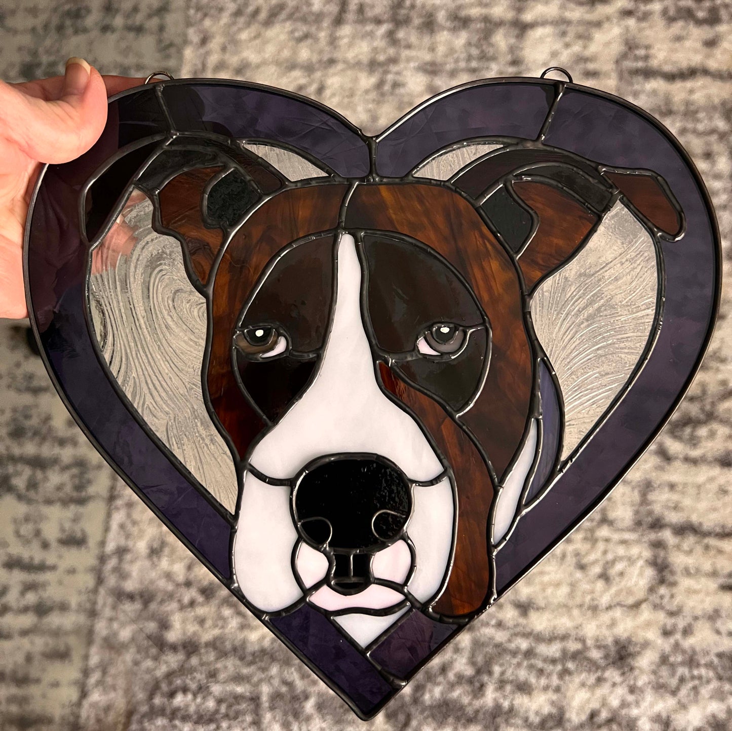 Brindle Boxer Dog Heart