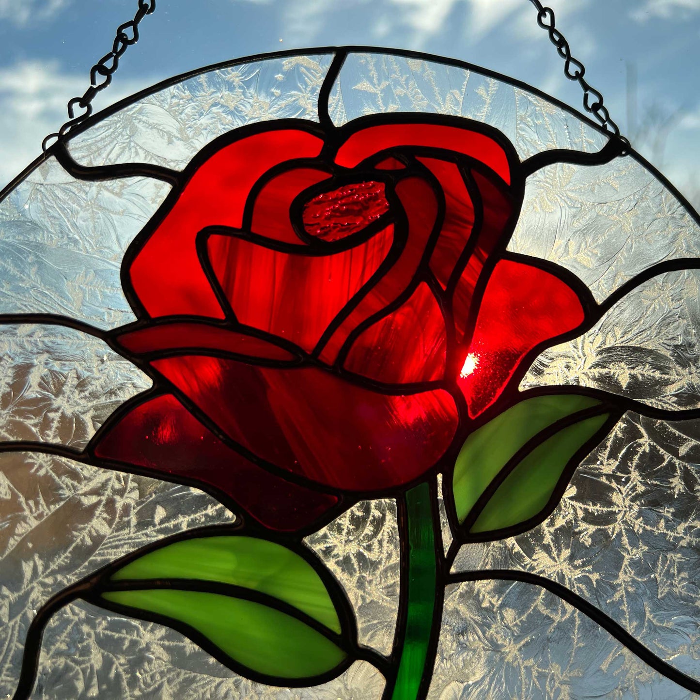 Rose Circle Suncatcher