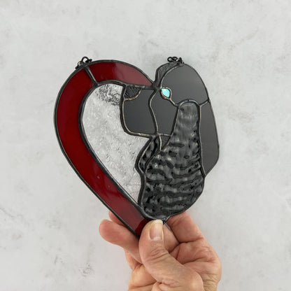 American Cocker Spaniel Heart - Black