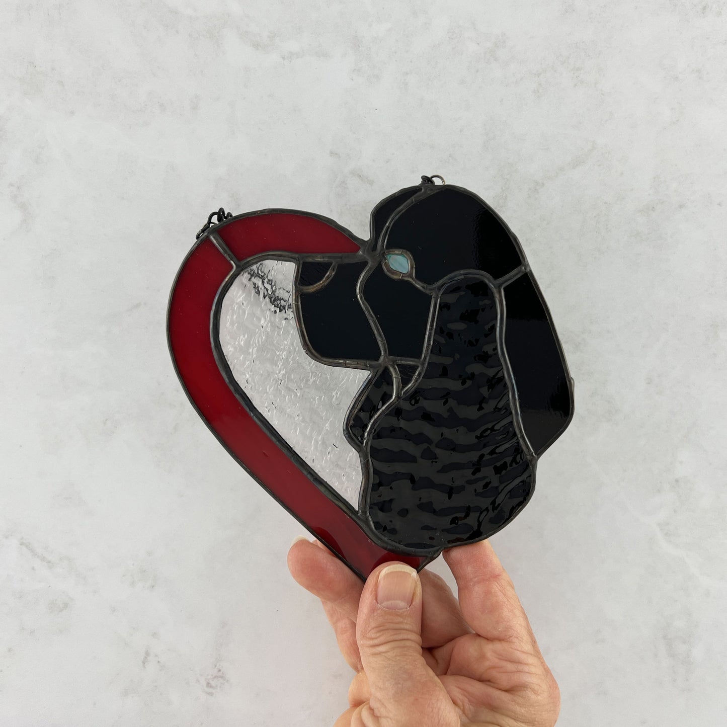 American Cocker Spaniel Heart - Black