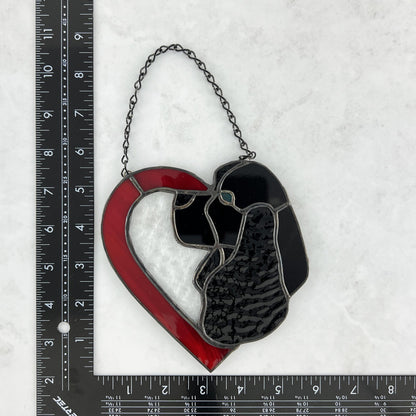 American Cocker Spaniel Heart - Black