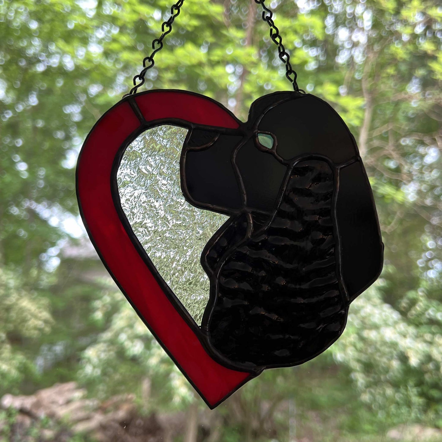 American Cocker Spaniel Heart - Black