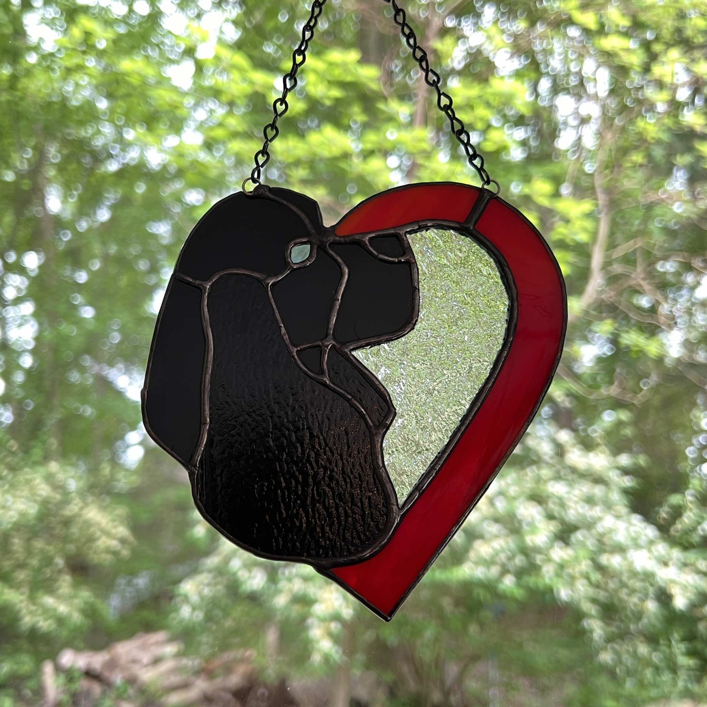 American Cocker Spaniel Heart - Black