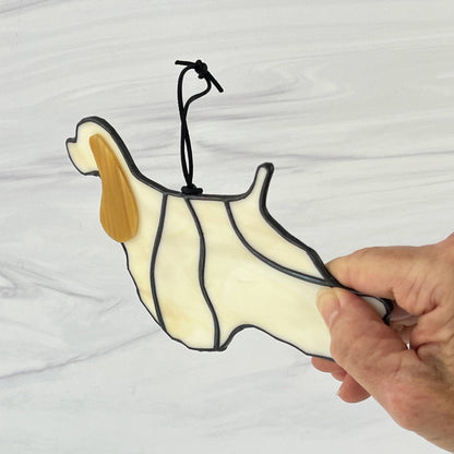American Cocker Spaniel Silhouette - Light Buff