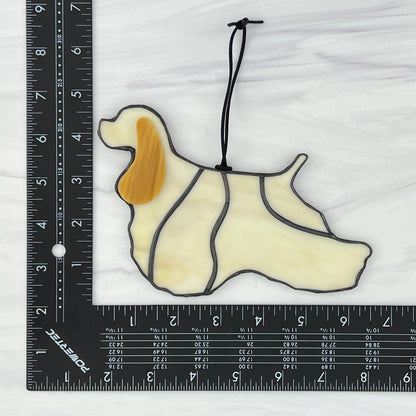 American Cocker Spaniel Silhouette - Light Buff
