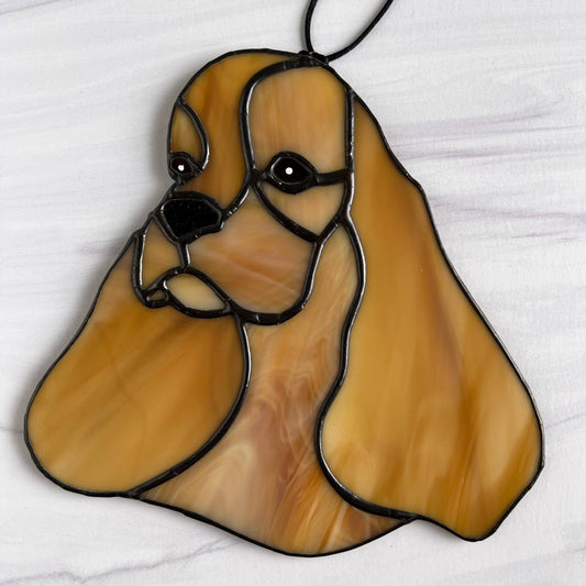 American Cocker Spaniels - Custom Bust, Head in Heart, Silhouettes