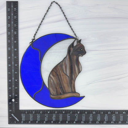 Cat on a Bright Blue Moon