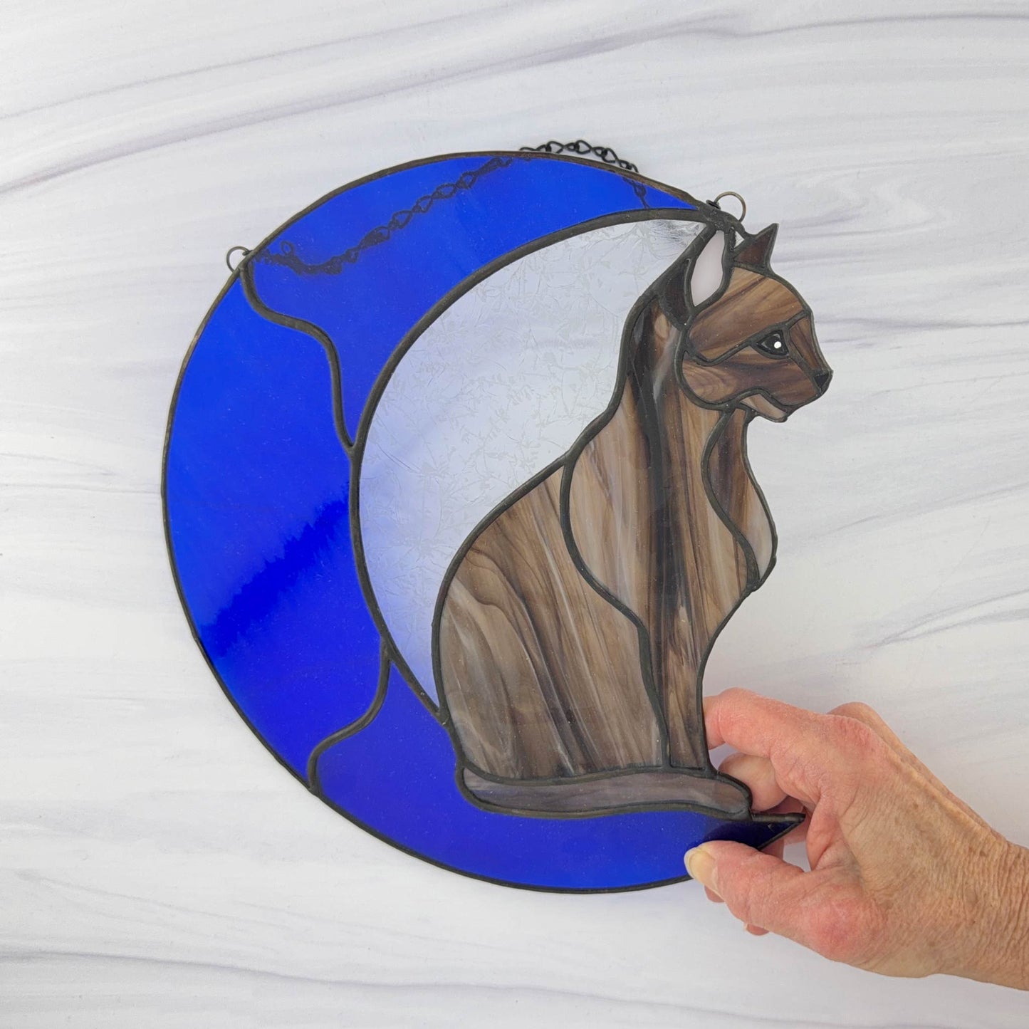 Cat on a Bright Blue Moon