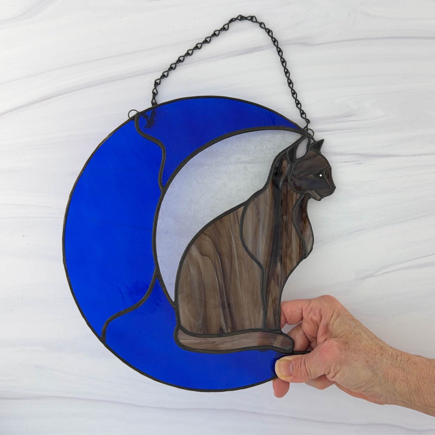 Cat on a Bright Blue Moon