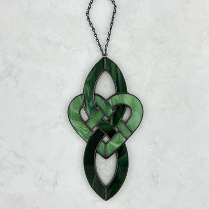 Celtic Infinity Heart - Greens