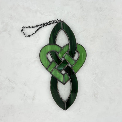 Celtic Infinity Heart - Greens