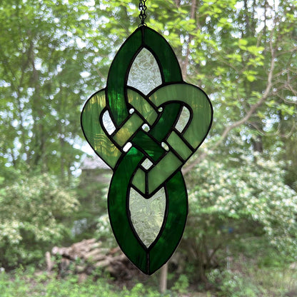 Celtic Infinity Heart - Greens