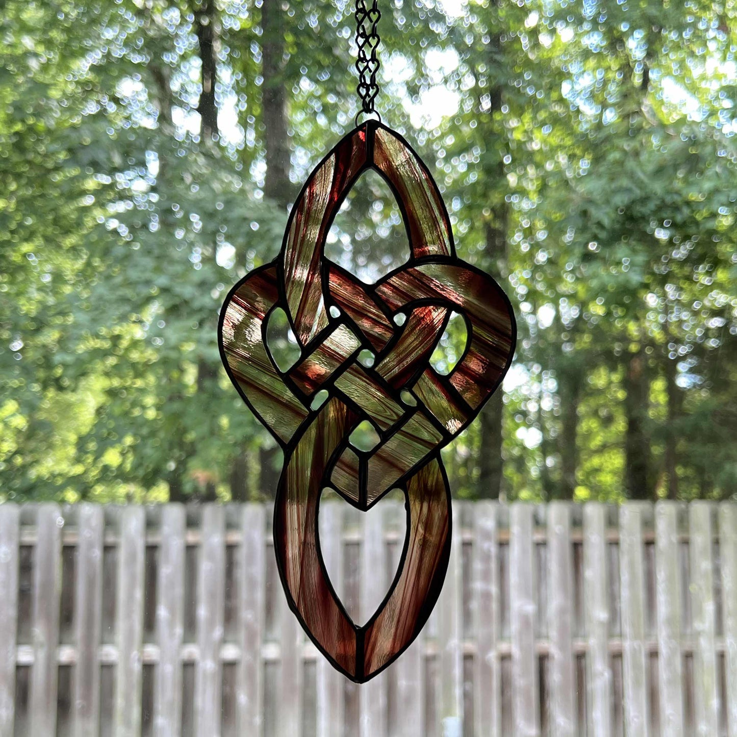 Celtic Infinity Heart - Burgundy