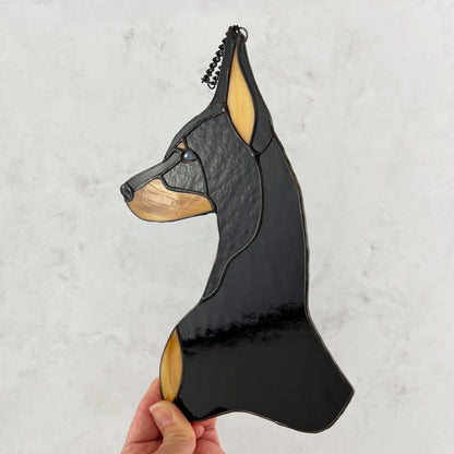 Doberman Pinscher Suncatcher