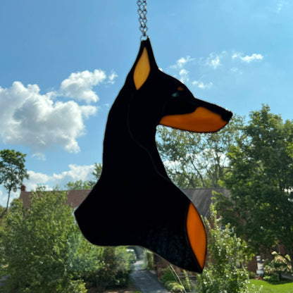 Doberman Pinscher Suncatcher