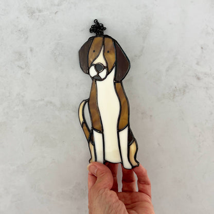 Beagle Dog Suncatcher - Ready to Play