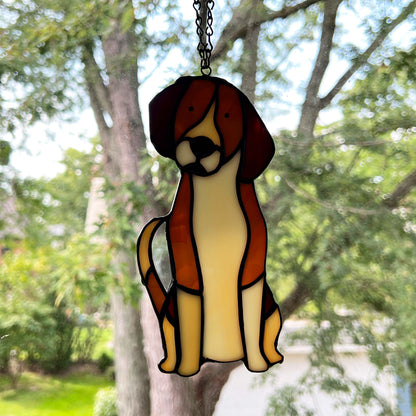 Beagle Dog Suncatcher - Ready to Play