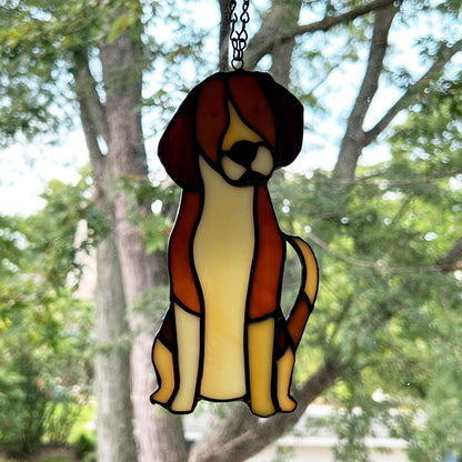 Beagle Dog Suncatcher - Ready to Play