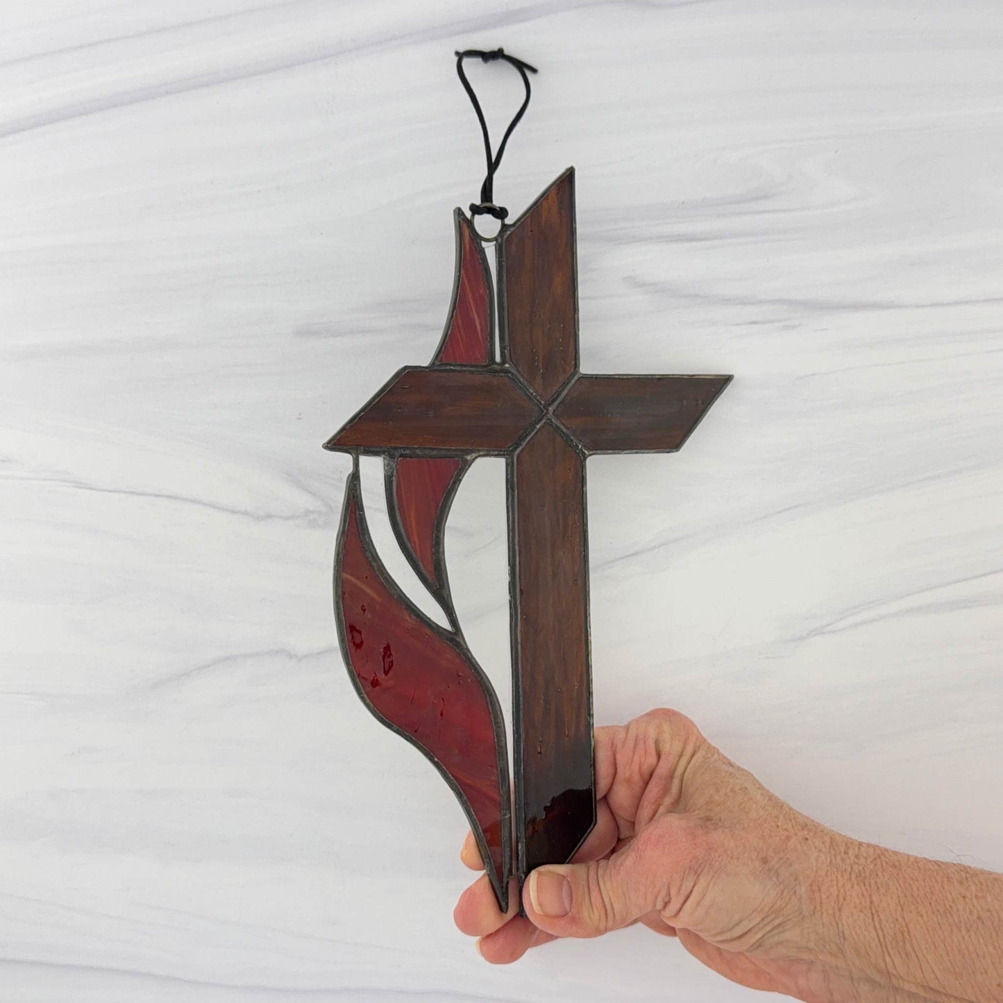 Methodist Cross and Flame