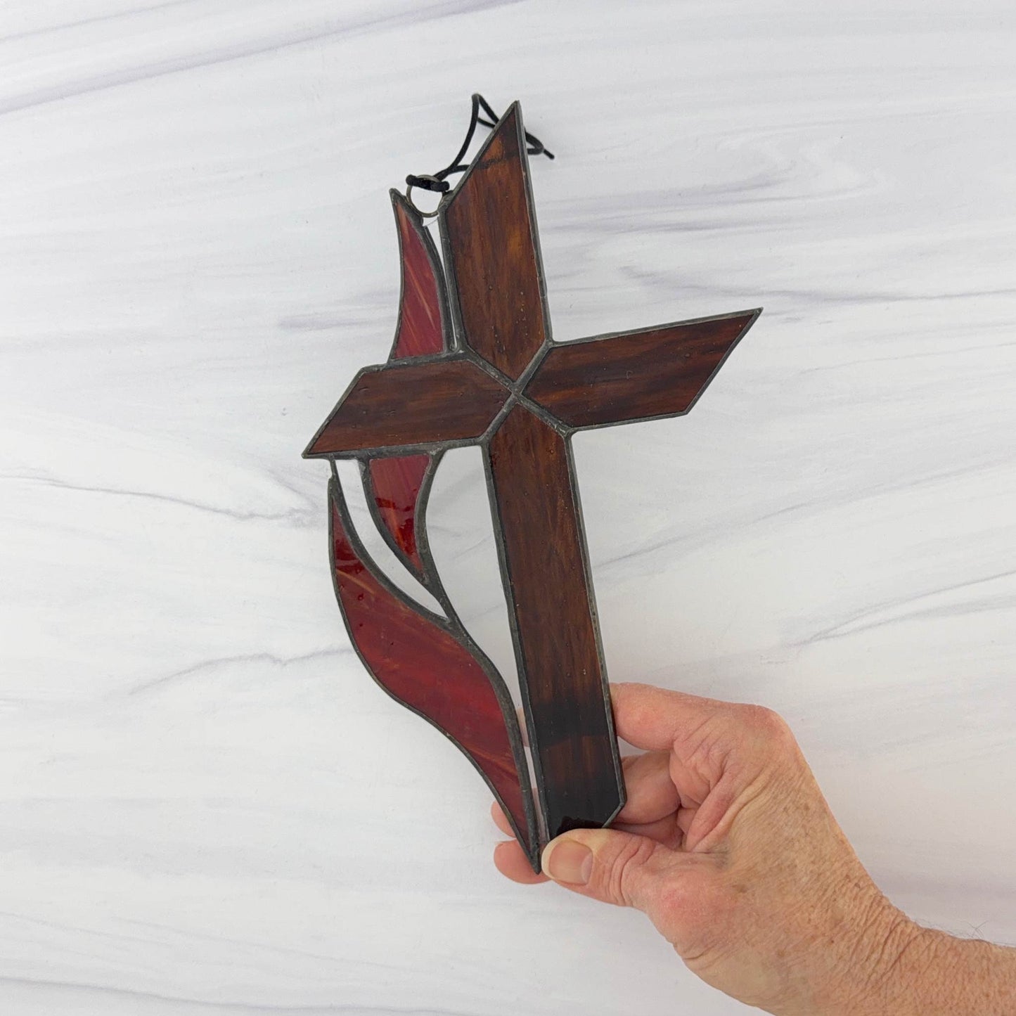 Methodist Cross and Flame