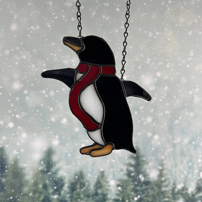 Penguin with a Red Scarf