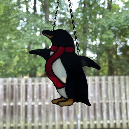 Penguin with a Red Scarf