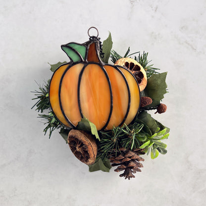 Pumpkin Suncatcher - Small but Mighty! (3.5 x 3.5)