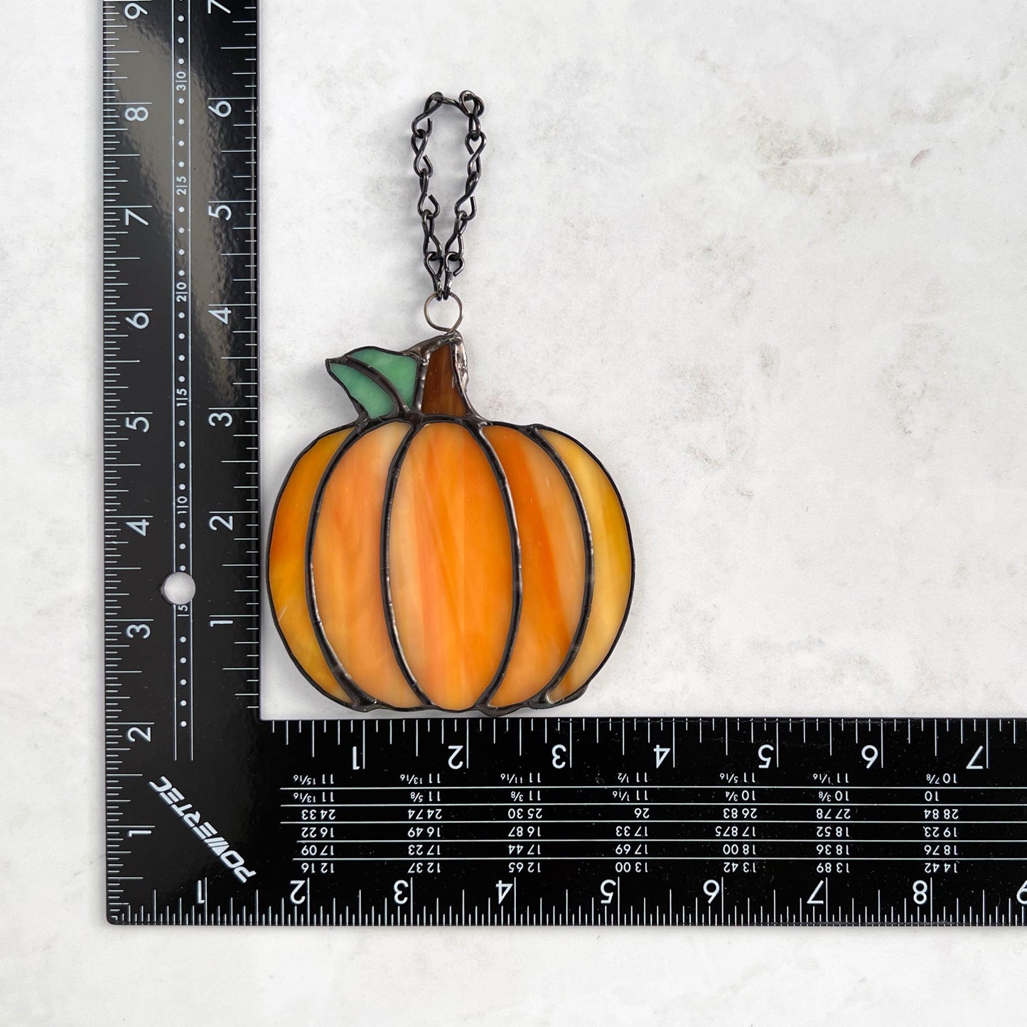 Pumpkin Suncatcher - Small but Mighty! (3.5 x 3.5)