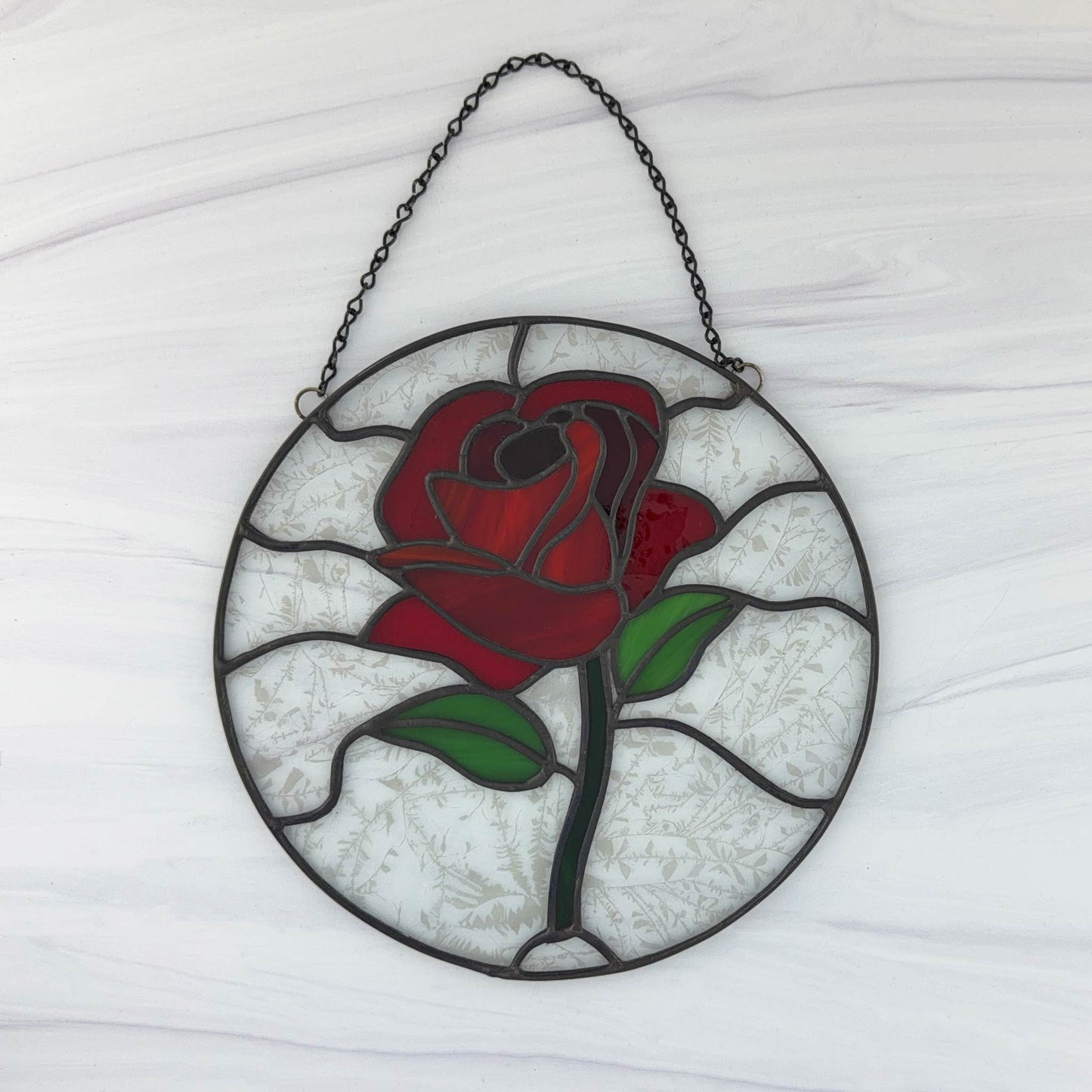 Rose Circle Suncatcher