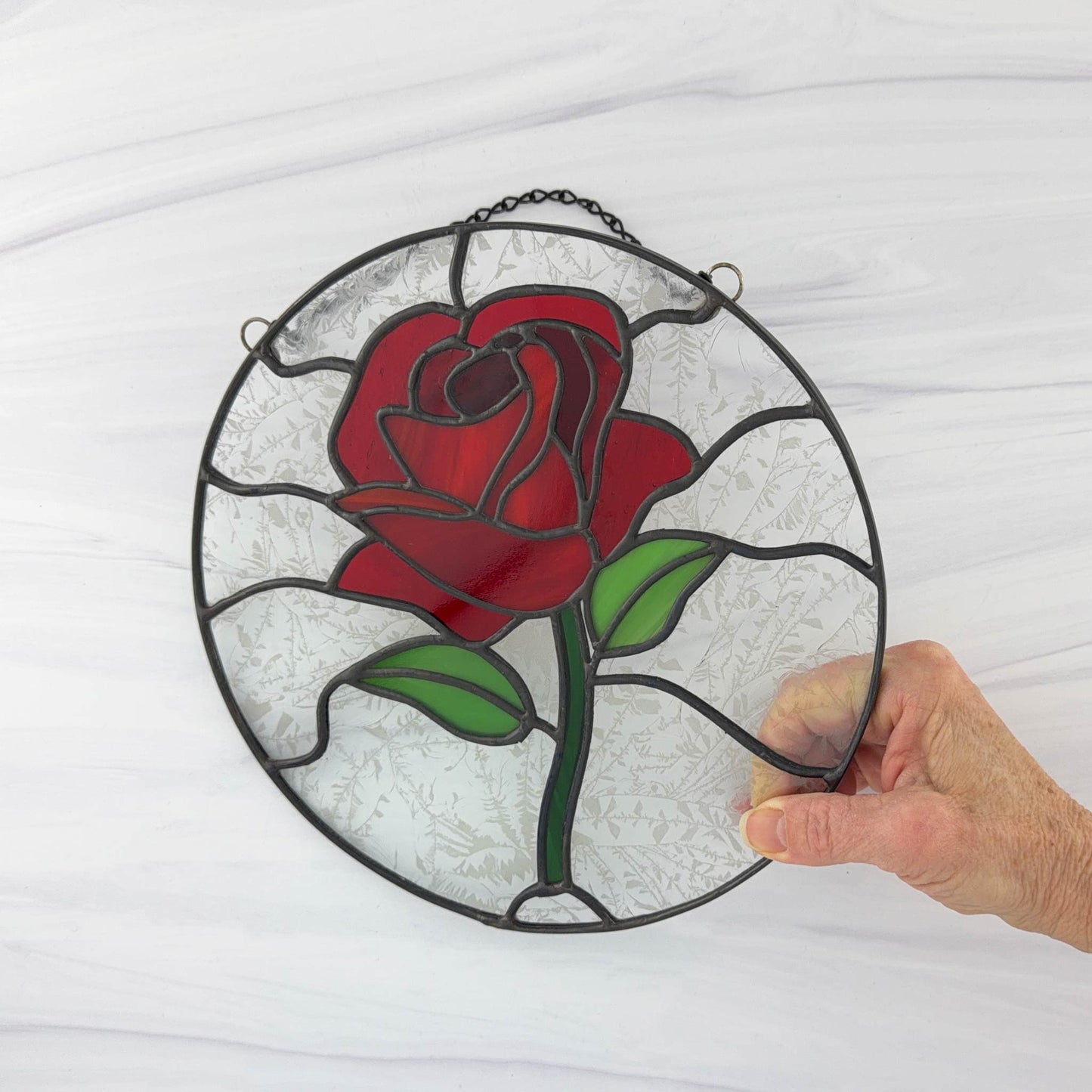 Rose Circle Suncatcher
