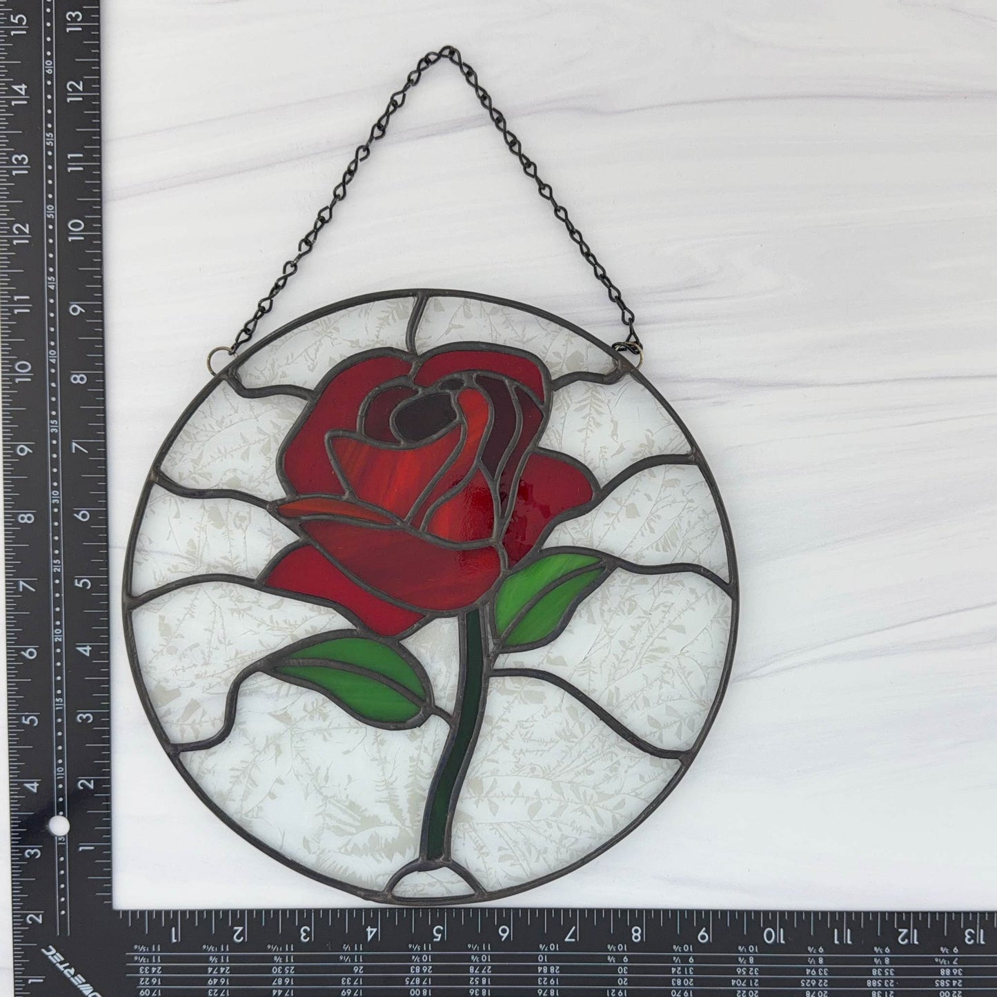 Rose Circle Suncatcher