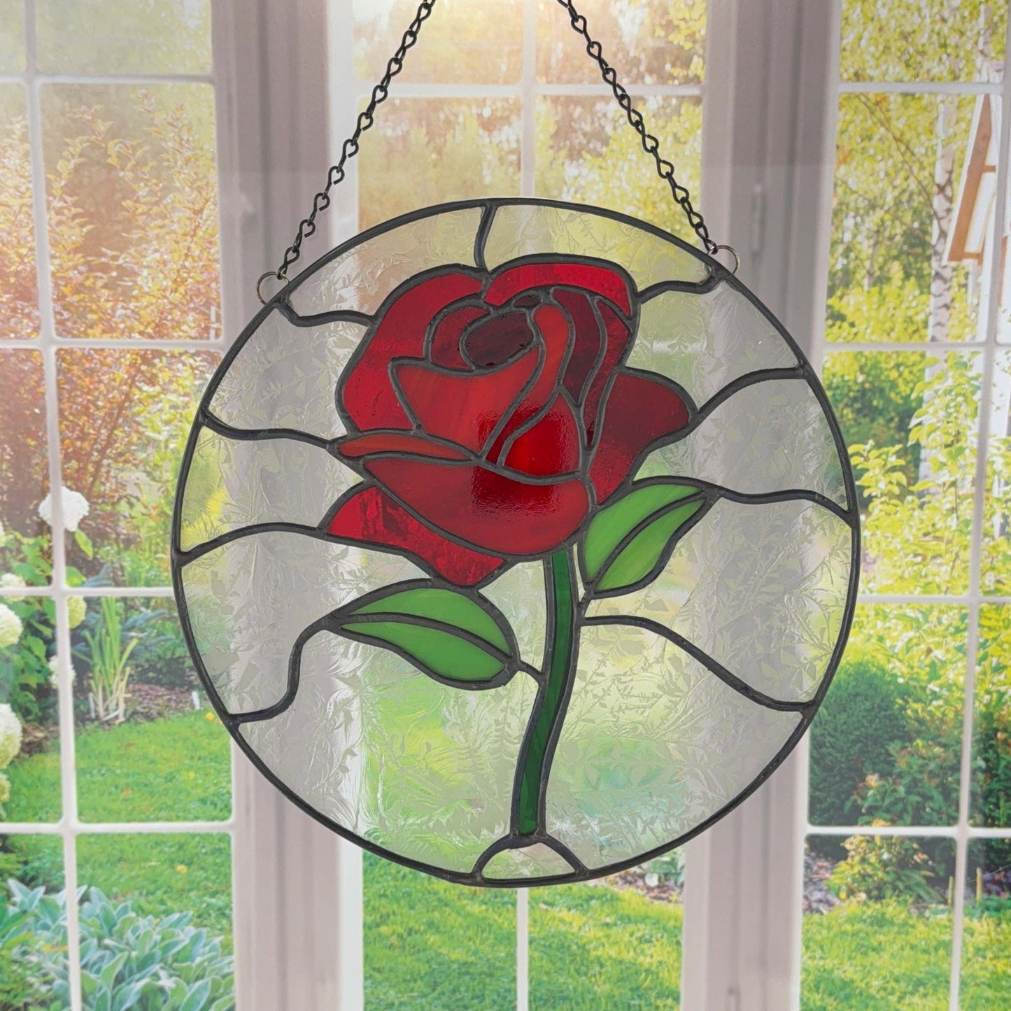 Rose Circle Suncatcher