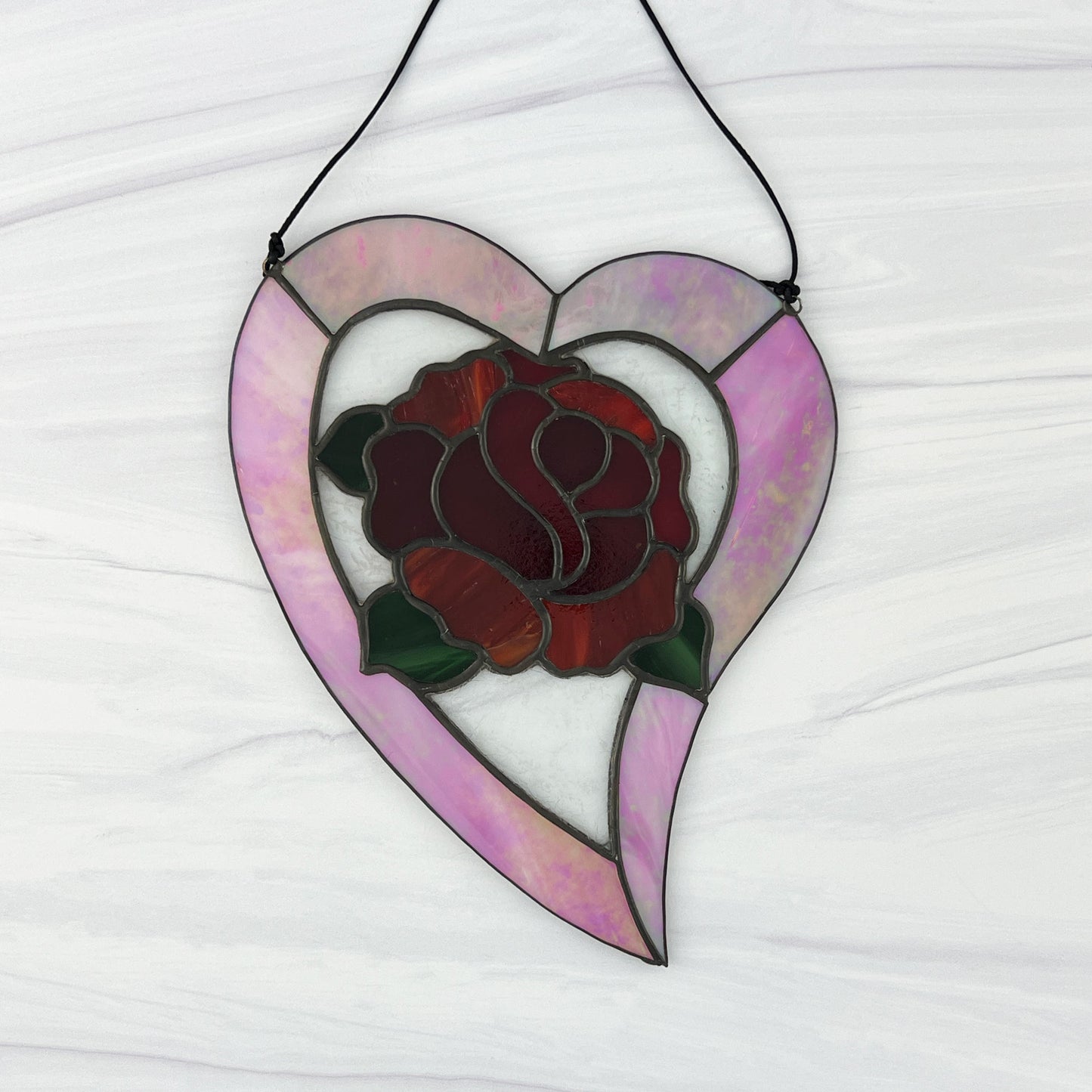 Rose Heart Suncatcher