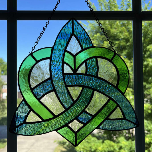 Celtic Sisters Knot - Blue/Green and Pink/Purple