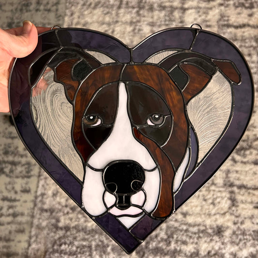 Brindle Boxer Dog Heart