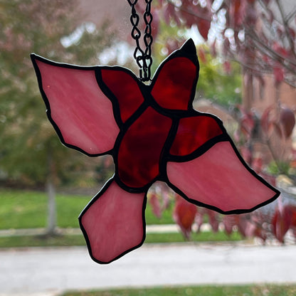 Bird - Little Red and Pink bird Suncatcher