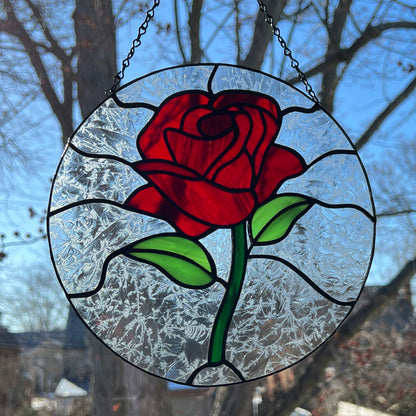 Rose Circle Suncatcher