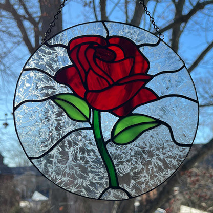 Rose Circle Suncatcher