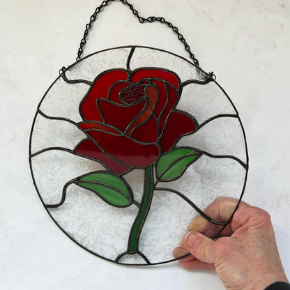 Rose Circle Suncatcher