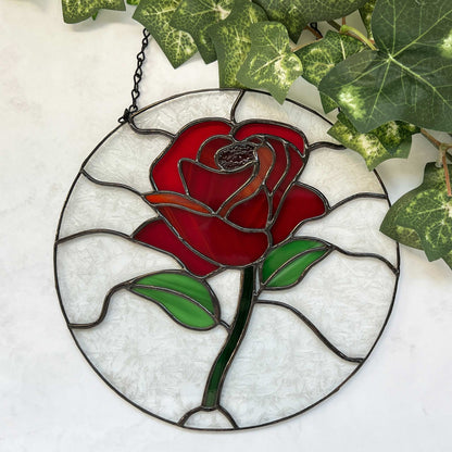 Rose Circle Suncatcher