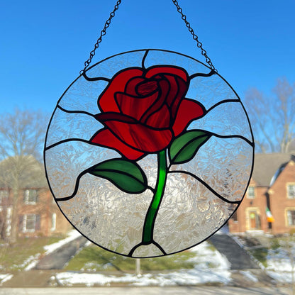 Rose Circle Suncatcher