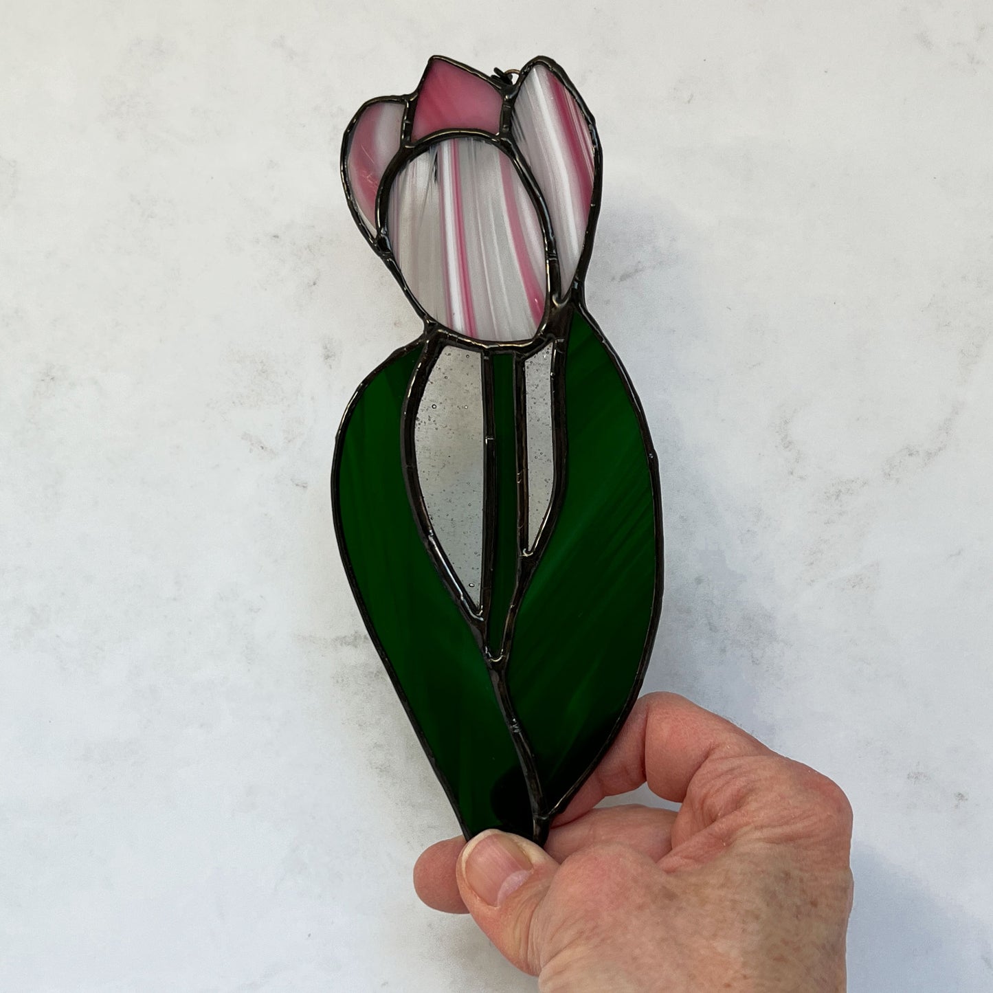 Tulip Suncatcher in Pinks